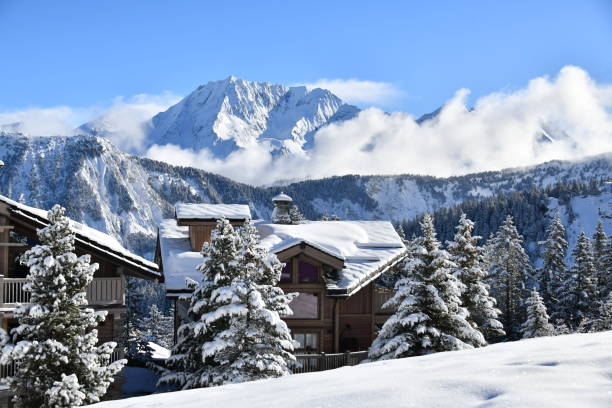 istock Courchevel ski resort view by winter 2035889861