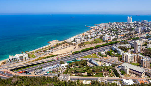 Panoramic view of Haifa bay