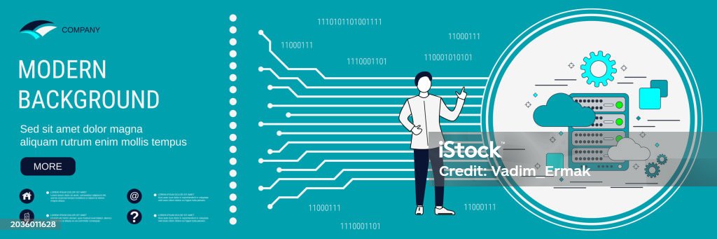 Cloud Server Remote Storage Concept Stock Illustration - Download Image ...