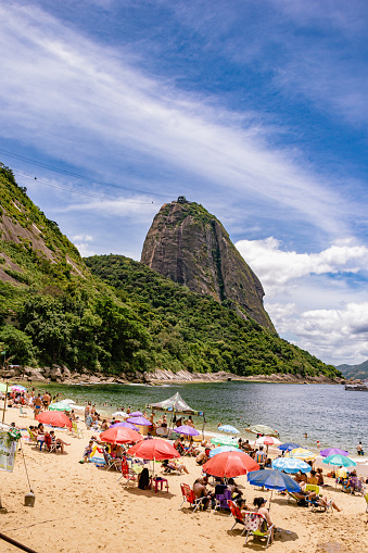 Sunny day at Praia Vermelha (Red Beach) - Rio de Janeiro