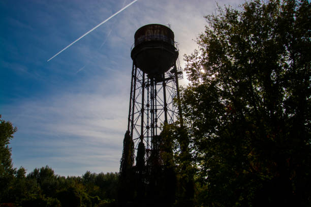 istock Old abandoned railway water tank in Szeged 2036216602