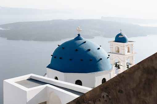 Cycladic church in Imerovigli, Santorini, Greece