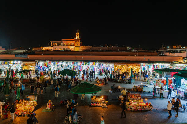 istock Marrakech plaza at night time 2036343124