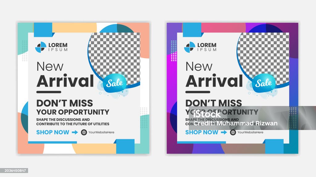 Text Banner Unique Unique Editable Modern Social Media Banner Template Stock Illustration ...