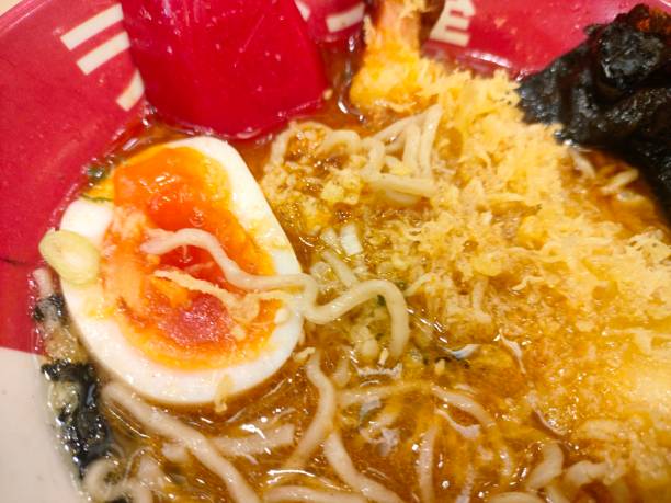 istock Ramen noodles with egg filling and sauce 2036475409