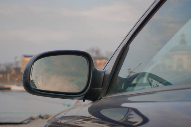 istock Close up of a side mirror on a car 2036670968