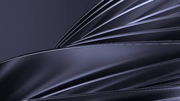 istock Dark Atmosphere Light Purple Metal Luxury Chic Bezier Curve Elegant and Modern 3D Rendering Abstract Background 2036848364