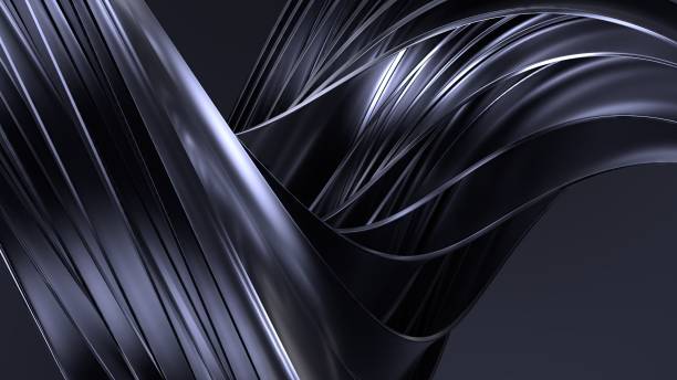 istock Dark Atmosphere Light Purple Metal Dark Atmosphere Calm Elegant Modern 3D Rendering Abstract Background 2036862790