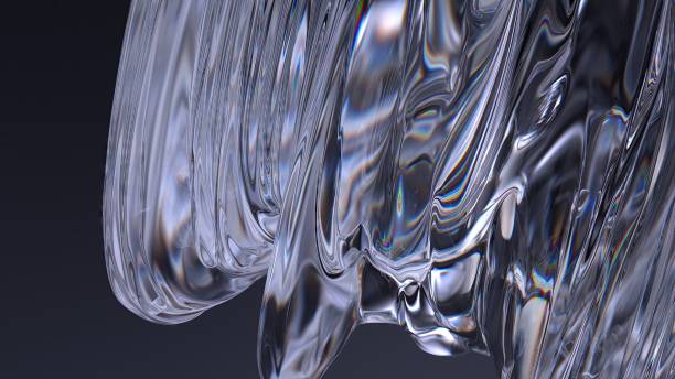 istock Dark Atmosphere Clear Glass Calm Dark Atmosphere Elegant Modern 3D Rendering Abstract Background 2036919405