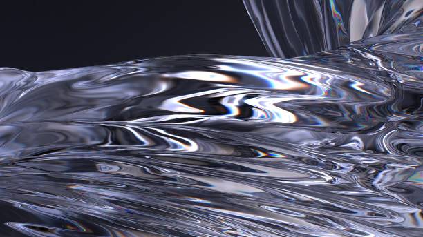 istock Dark Atmosphere Clear Glass Modern Artistic Unified Elegant Modern 3D Rendering Abstract Background 2036924107
