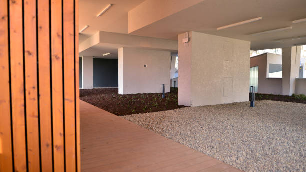 istock Ground floor of a modern residential building. 2037040582