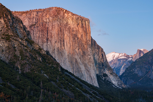 California, USA June 2019 - hiking in Yosemite National Park