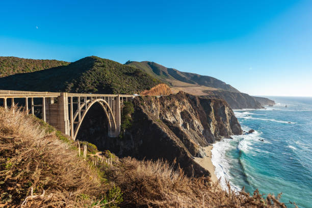 Famous Pacific Route Bridge in California
