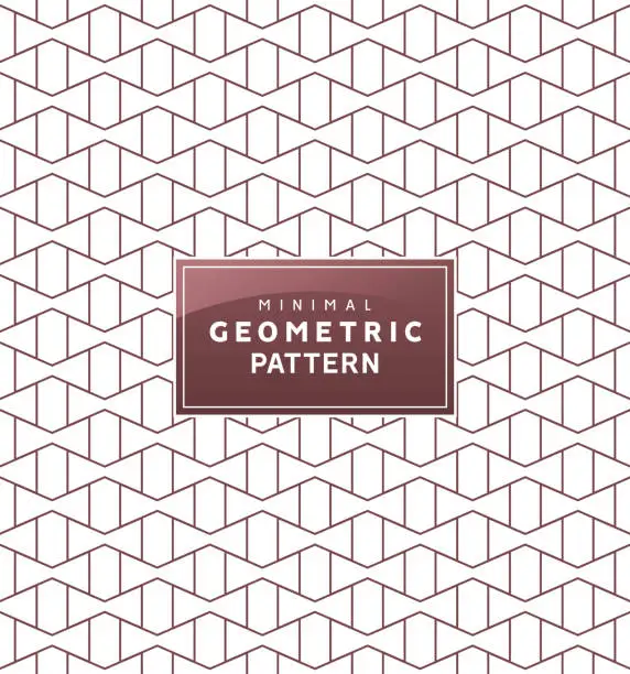Vector illustration of Abstract geometric minimal pattern with. Seamless vector geometric wallpaper ornament