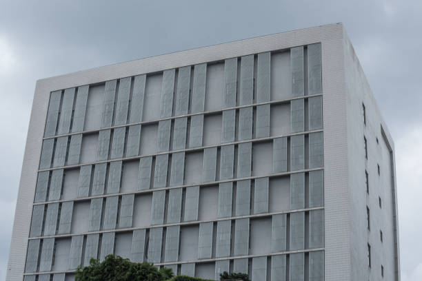 istock Metal facade structure of a building 2037099920
