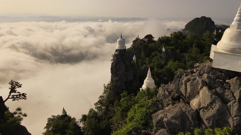 Wat Phra Bat Phu Pha Daeng in Lampang province Thailand