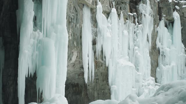 Winter caves, huge blue glaciers