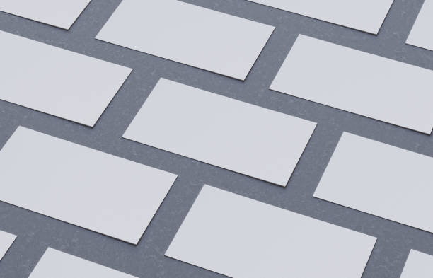 istock Blank white Business cards mockup 2037256118