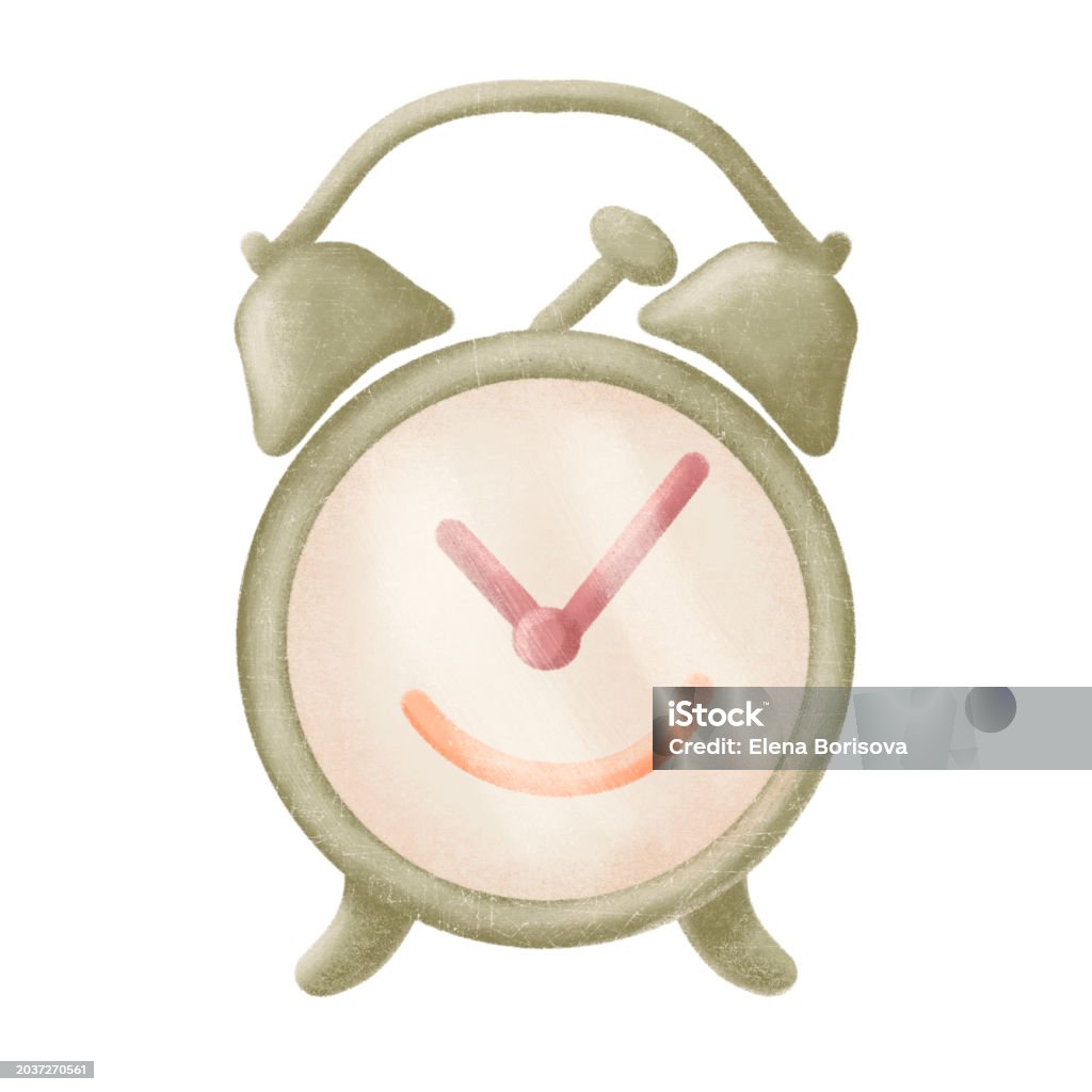 Clock Ringing Comic Comic Alarm Clock Ringing And Expression Bright Cartoon Object In Retro ...
