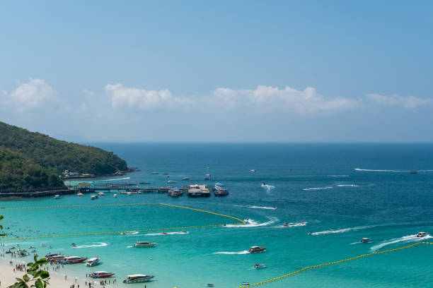 Atmosphere at Tawaen Beach at Koh Larn, Thailand.