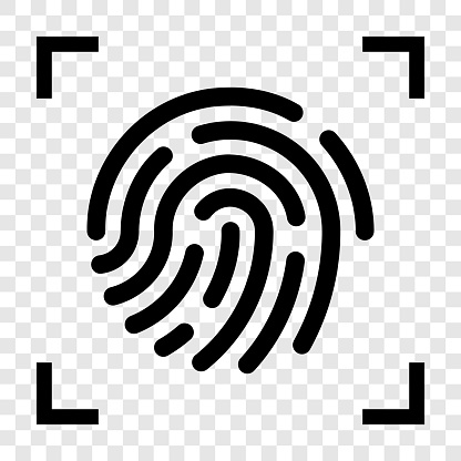 Vector stylised finger print