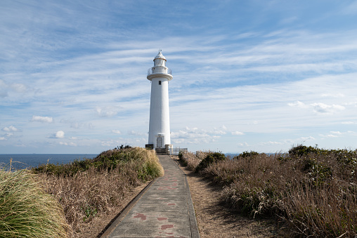 lighthouse at the end of the road