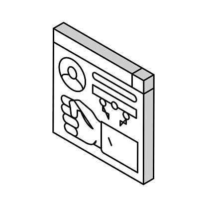 brute-force and dictionary 8 network attacks isometric icon vector. brute-force and dictionary 8 network attacks sign. isolated symbol illustration