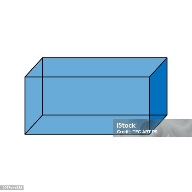 Ilustración de Prisma Rectangular 3d y más Vectores Libres de Derechos ...