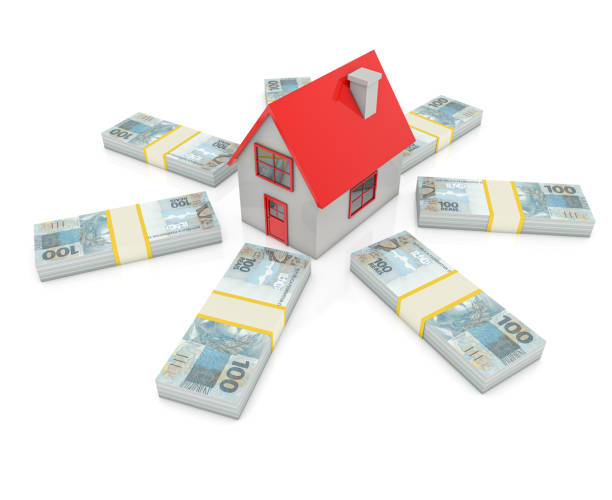 house mortgage, brazilian real - house real estate residential structure insurance zdjęcia i obrazy z banku zdjęć