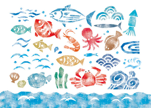 810+ Japanese Fish Market Stock Illustrations, Royalty-Free Vector