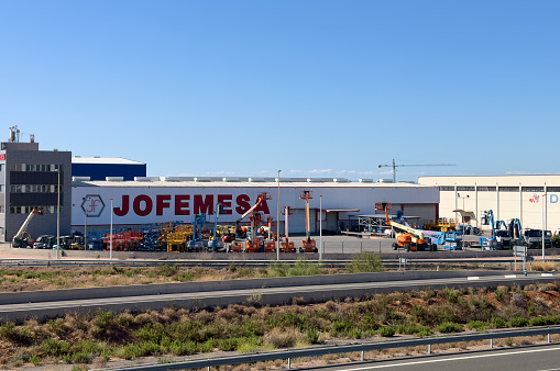 JOFEMESA rental of construction equipment and construction equipment. September 12, 2023, Spain, Sagunto.
