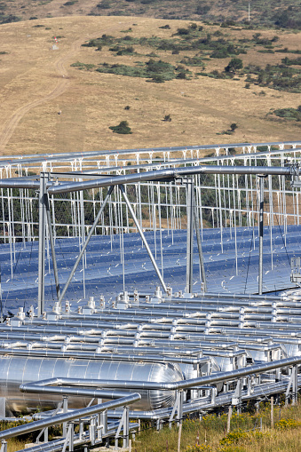 Fresnel-type thermodynamic concentration solar power plant in Llo, France