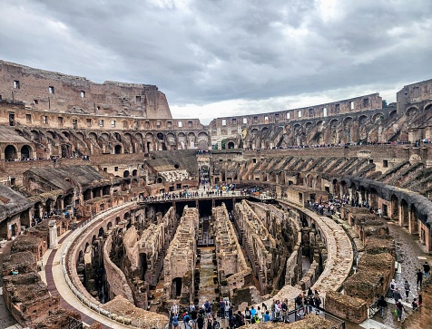The Colosseum also known as Flavian Amphitheatre, Rome, Italy