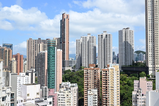 Highrise residential building in happy valley, hong kong