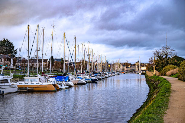 Vannes old town in Morbihan french Britanny