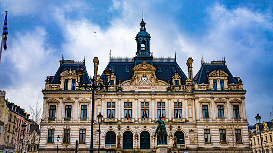 The National Museum of Decorative Arts, in the north-western wing of the Palais du Louvre, is dedicated to the exhibition and preservation of the decorative arts. Photographed May 13 2022.