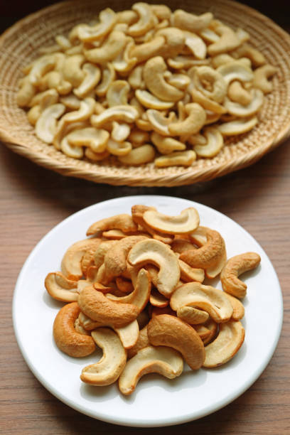 Plate of Delectable Roasted Crispy Cashew Nut Kernels