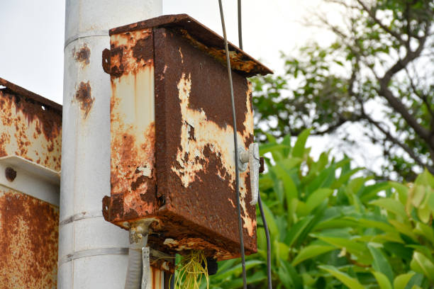 Rusty Electrical Box In House 460+ Old Electrical Switch In The Rusty Metal Box Stock Photos ...