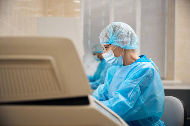 istock Virologist laboratory assistants conduct research in a modern laboratory 2037985672