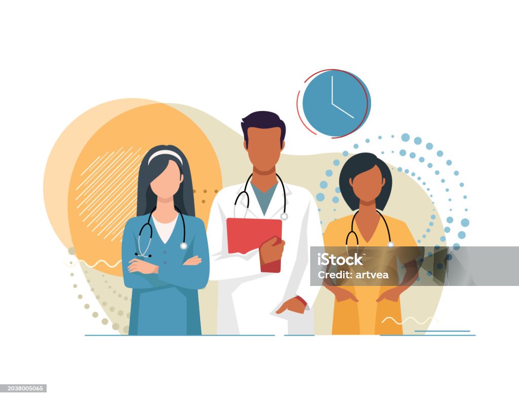 Le concept de l’équipe médicale - clipart vectoriel de Santé et médecine libre de droits Le concept de l’équipe médicale - clipart vectoriel de Santé et médecine libre de droits