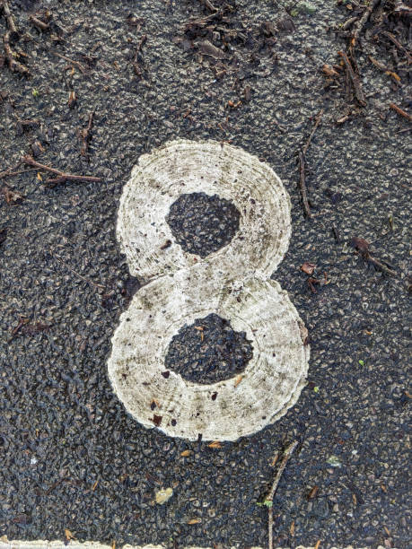 A Written Wording in Distressed State Typography Found Number Letter