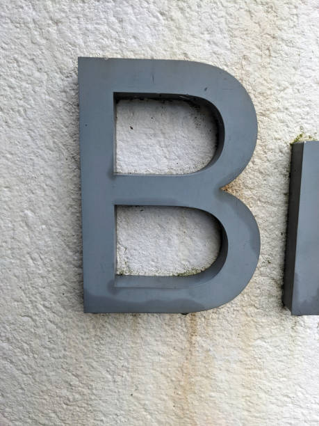 istock Written Wording in Distressed State Typography Found Number Letter B 2038020094