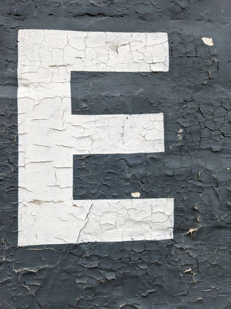istock Written Wording in Distressed State Typography Found Number Letter E 2038022267