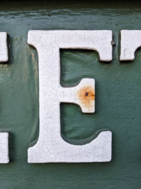 istock Written Wording in Distressed State Typography Found Number Letter E 2038023319