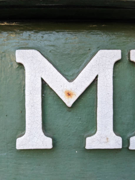 istock Written Wording in Distressed State Typography Found Number Letter m 2038030705