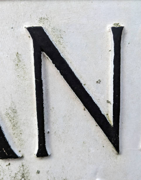 istock Written Wording in Distressed State Typography Found Number Letter N 2038031223