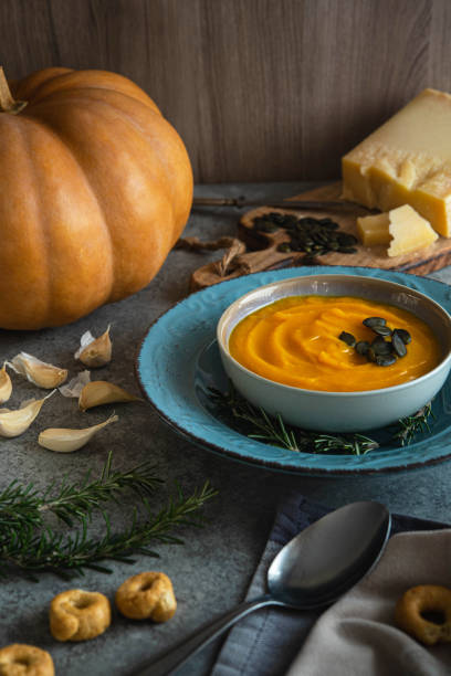istock Pumpkin Soup with Pumpkin Seeds 2038039064