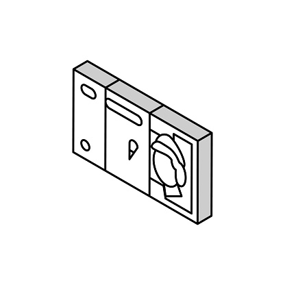 pound sterling gbp isometric icon vector. pound sterling gbp sign. isolated symbol illustration