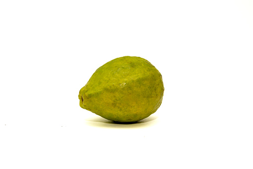 A guava isolated on a white background
