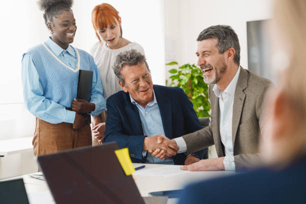 istock Professional Handshake at Team Meeting 2038159327
